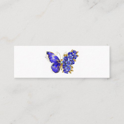 Flower Sapphire Butterfly Loyalty Card