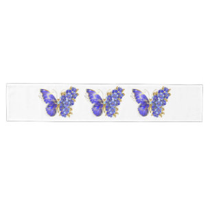 Flower Sapphire Butterfly Medium Table Runner