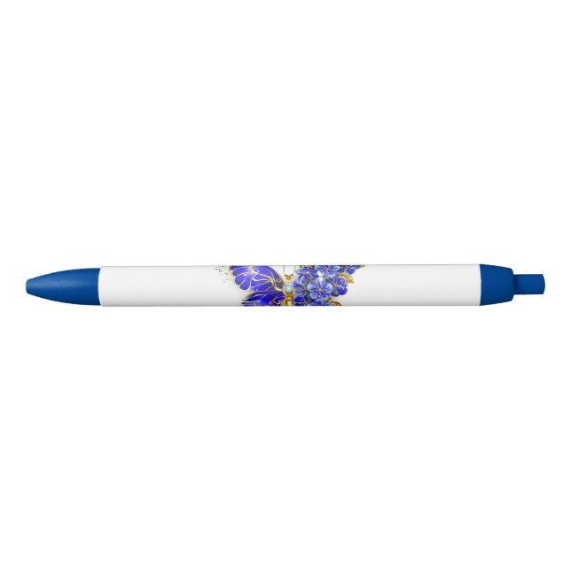 Flower Sapphire Butterfly Pen (Front)
