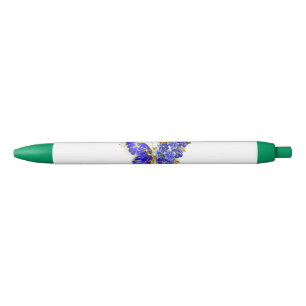 Flower Sapphire Butterfly Pen