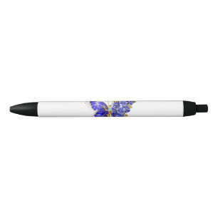 Flower Sapphire Butterfly Pen