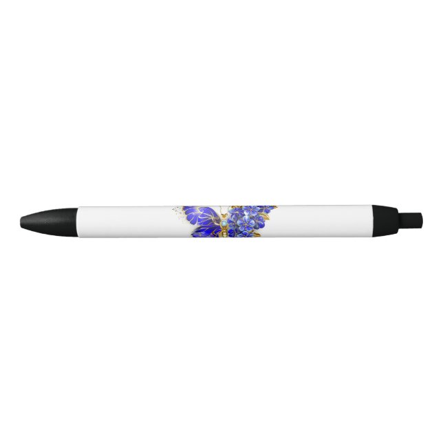 Flower Sapphire Butterfly Pen (Front)