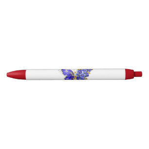 Flower Sapphire Butterfly Pen