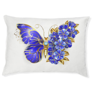 Flower Sapphire Butterfly Pet Bed