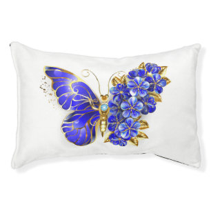 Flower Sapphire Butterfly Pet Bed