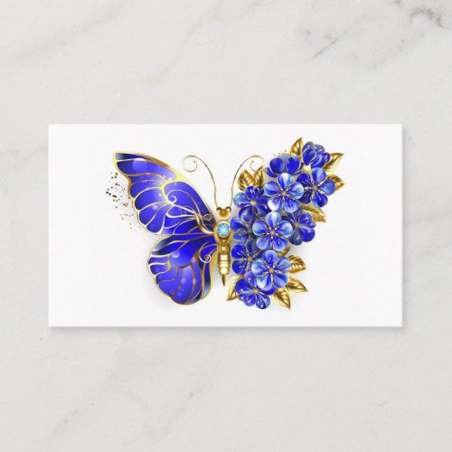 Flower Sapphire Butterfly Referral Card