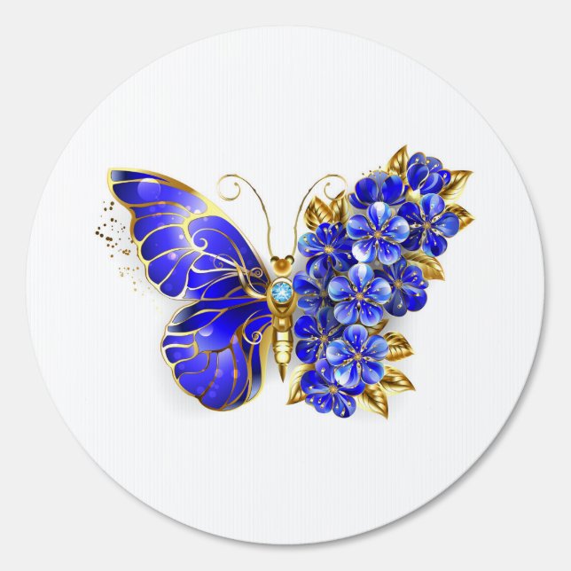 Flower Sapphire Butterfly Sign (Front)
