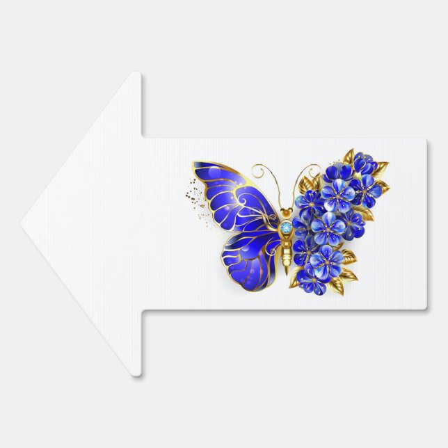 Flower Sapphire Butterfly Sign (Front)
