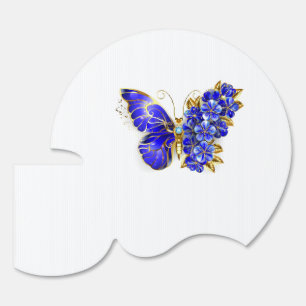 Flower Sapphire Butterfly Sign