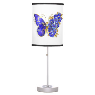 Flower Sapphire Butterfly Table Lamp