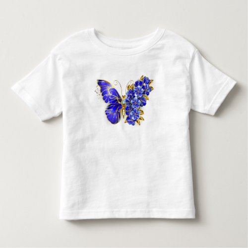 Flower Sapphire Butterfly Toddler T_shirt