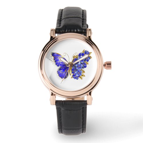 Flower Sapphire Butterfly Watch