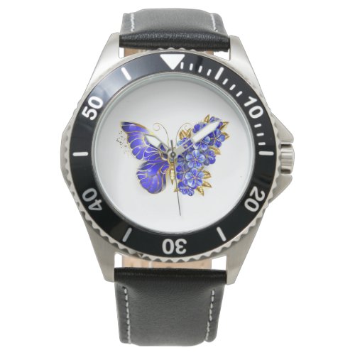 Flower Sapphire Butterfly Watch