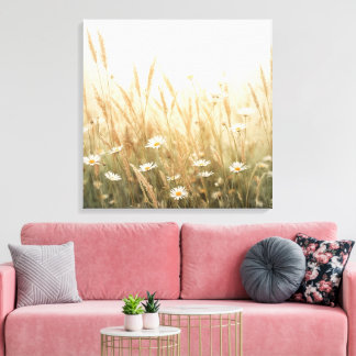 Flower Scenery Wall Art |Peaceful Nature Landscape