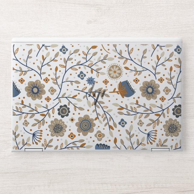 Flower Seamless Design Pattern HP Laptop Skin (Front)