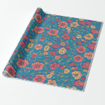 Flower seamless pattern wrapping paper