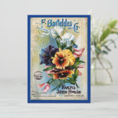 Flower Seed Packs Vintage Art (Standing Front)