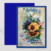 Flower Seed Packs Vintage Art (Front/Back)