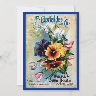 Flower Seed Packs Vintage Art