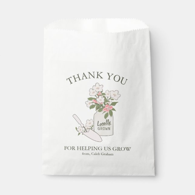 Flower Seeds Teacher Appreciation Custom Favor Bag (Front)