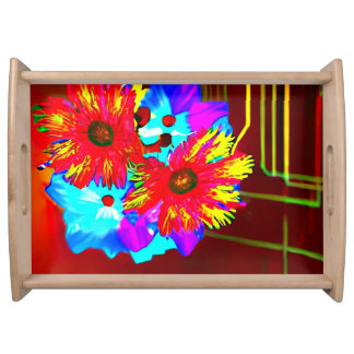 Flower Serving Tray