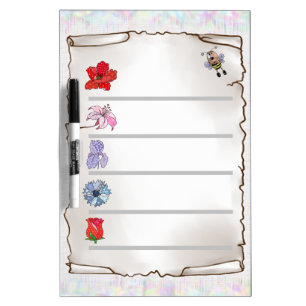 flower sheet Memoboard Dry Erase Board
