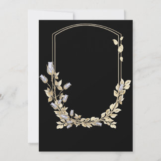 Flower Shield Wedding Invitation