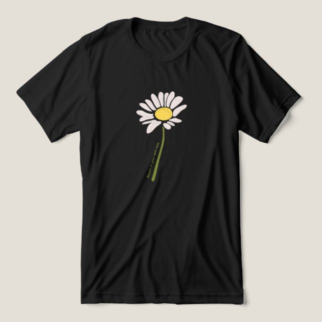 Flower Shirt – White Colors (Design Front)