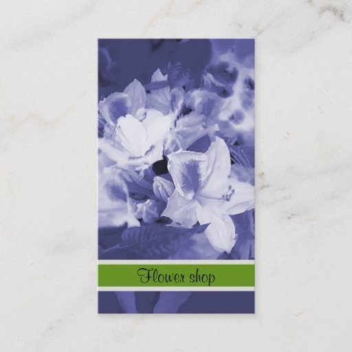 Customizable Flower shop business card