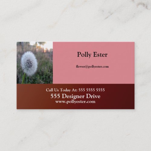 Flower Shop Create Your Own Easy Generic Thrilling Business Card