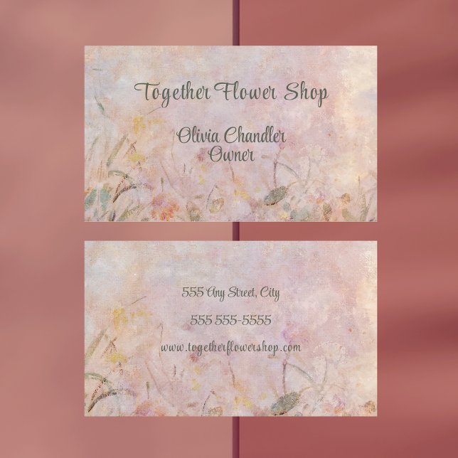 Flower Shop Florist Professional Business Card (Flower Shop, Florist, Professional Business Card)