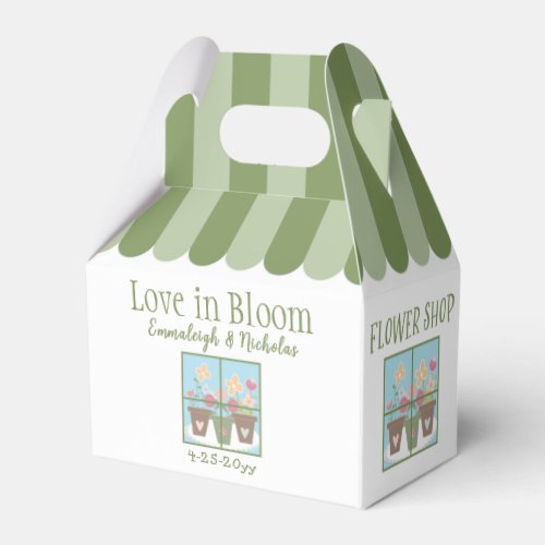 Flower Shop Garden Party Favor Boxes