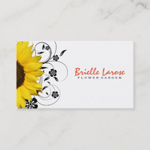 Flower Shop II   Sunflower Business Card