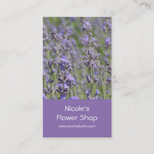 Flower Shop _ Lavender fields Business Card