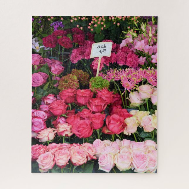 Flower Shop - Munich Market - 16x20 - 520 pcs. Jigsaw Puzzle (Vertical)