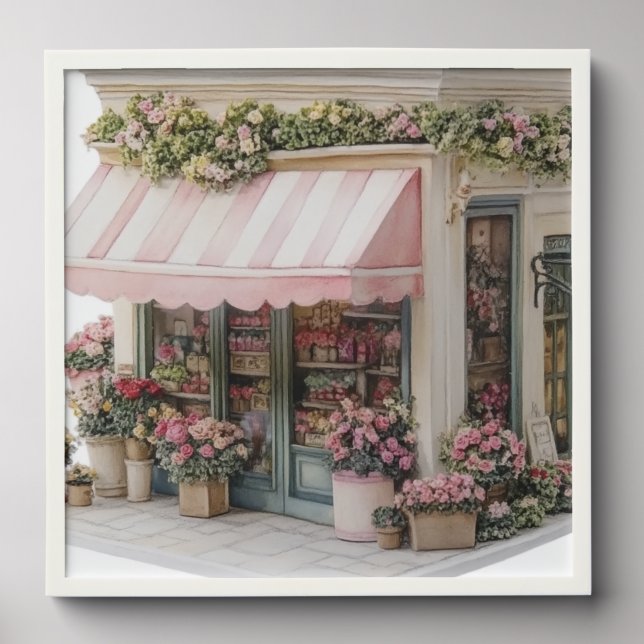 Flower Shop  Peel And Stick Photo Tile (Front Set)
