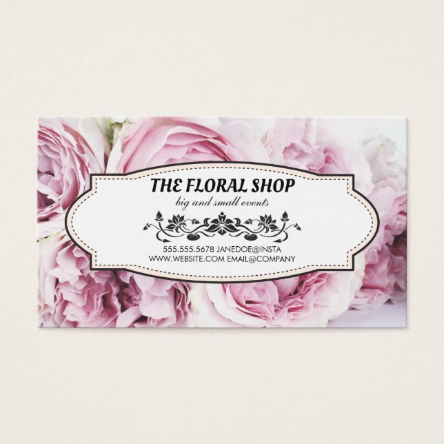 Flower Shop | Pink Flowers Bouquet (Front)