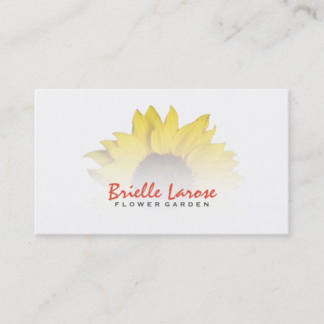 Flower Shop | Sunflower Business Card (Front)