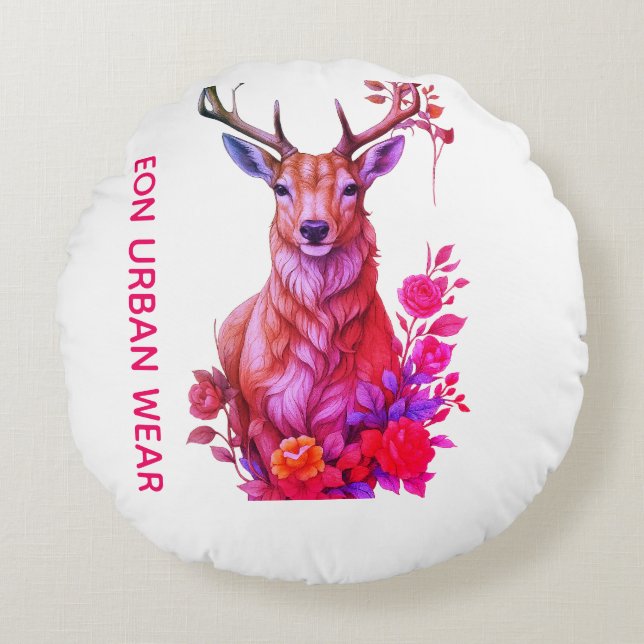 FLOWER SHUTDOWN ROUND PILLOW (Front)