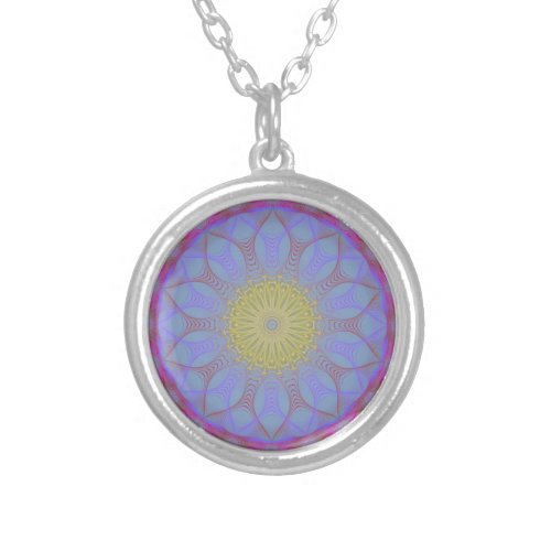 Flower Silver Plated Necklace