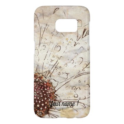 Flower Sketch Samsung Galaxy S7 Case