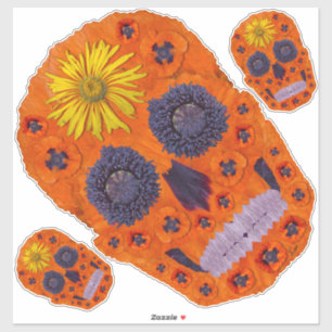 Flower Skull 1 Sticker