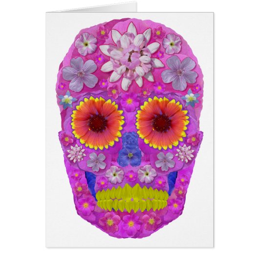 Flower Skull 2 Cards (Front)