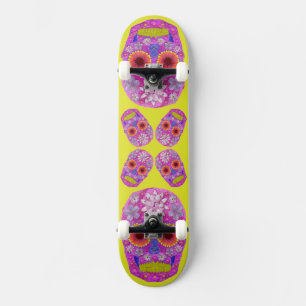 Flower Skull 2 Skateboard