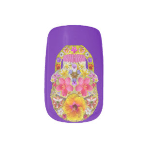 Flower Skull 4 - Tropical Minx Nail Wraps