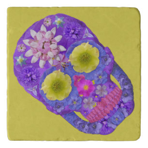 Flower Skull 5 Trivet
