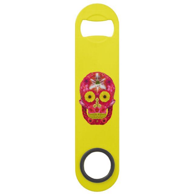 Flower Skull 6 Bar Key (Front)