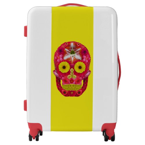 Flower Skull 6 Luggage