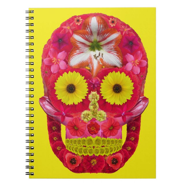 Flower Skull 6 Notebook (Front)