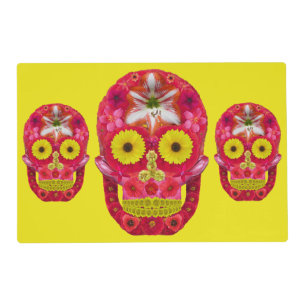 Flower Skull 6 Placemat